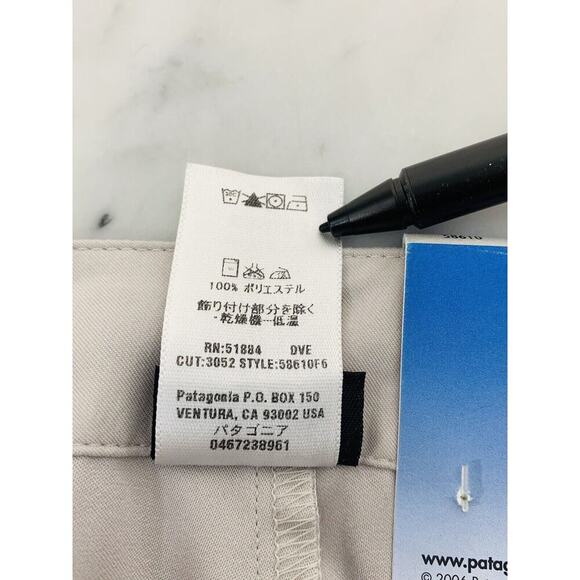 PATAGONIA Duway Skirt 8 Dove Grey Skort Built-In Shorts Zip Side Vents 58610 NWT - Picture 5 of 8